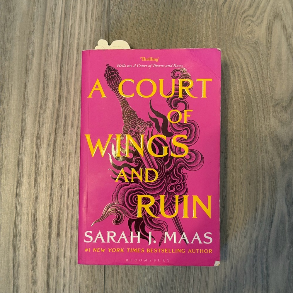 A Court of Wings and Ruin by Sarah J. Maas - Pink Cover